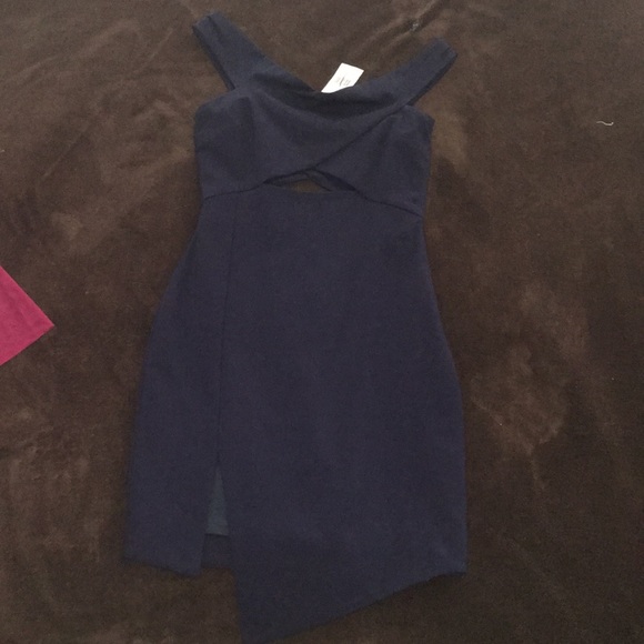 Bec & Bridge Navy Blue Dress Sz 4 NWT - Picture 2 of 5